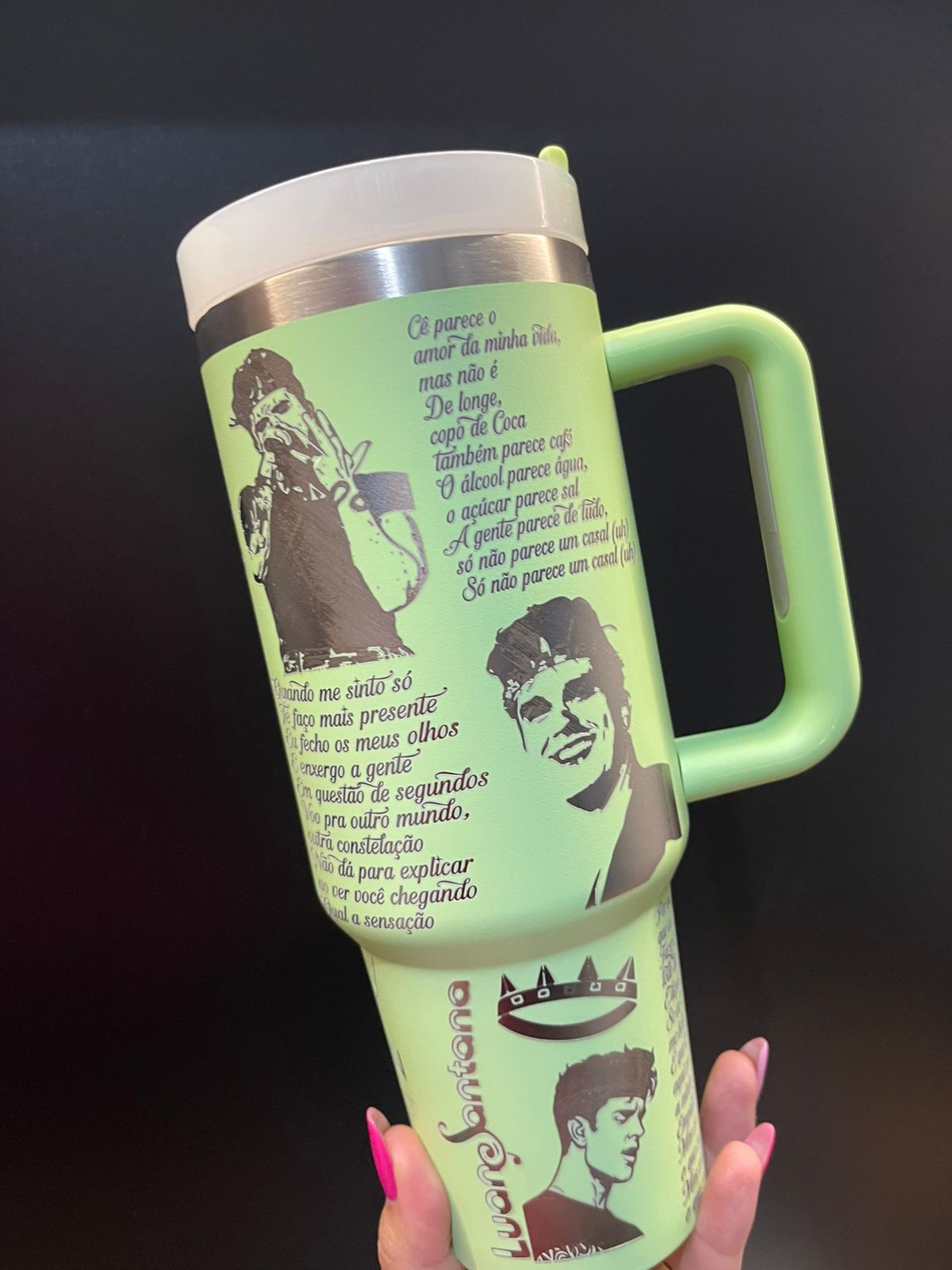 Copo/ Garrafa personalizado Luan Santana 1.200ml - Imagem 2