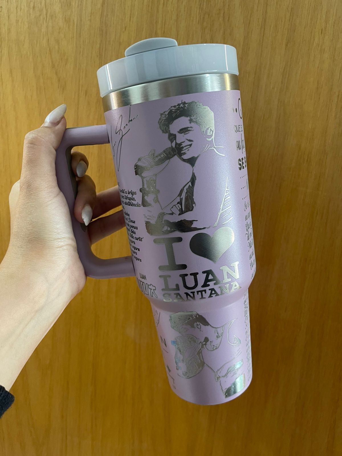Copo/ Garrafa personalizado Luan Santana 1.200ml - Imagem 6