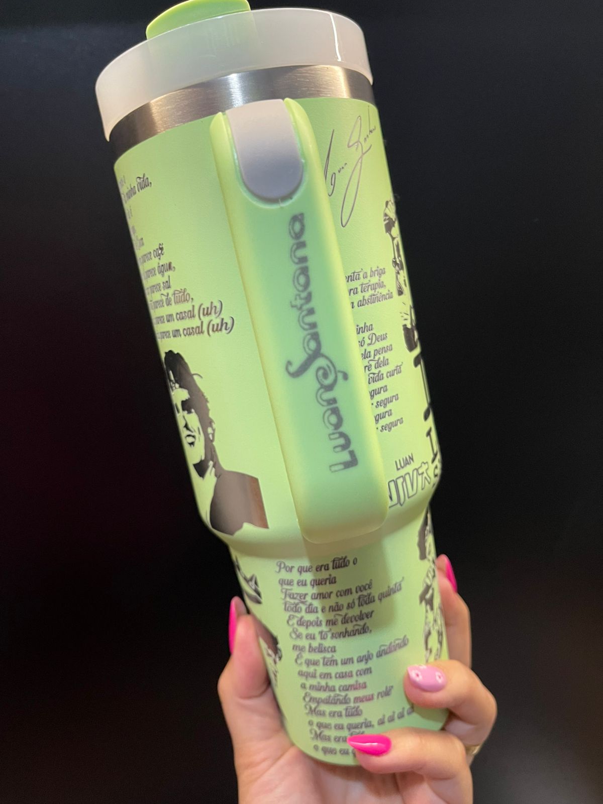Copo/ Garrafa personalizado Luan Santana 1.200ml - Imagem 5